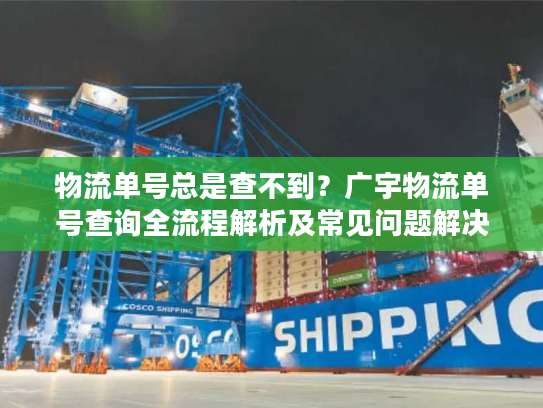 物流单号总是查不到？广宇物流单号查询全流程解析及常见问题解决
