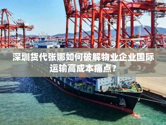 深圳货代张娜如何破解物业企业国际运输高成本痛点？
