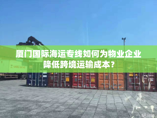 厦门国际海运专线如何为物业企业降低跨境运输成本？