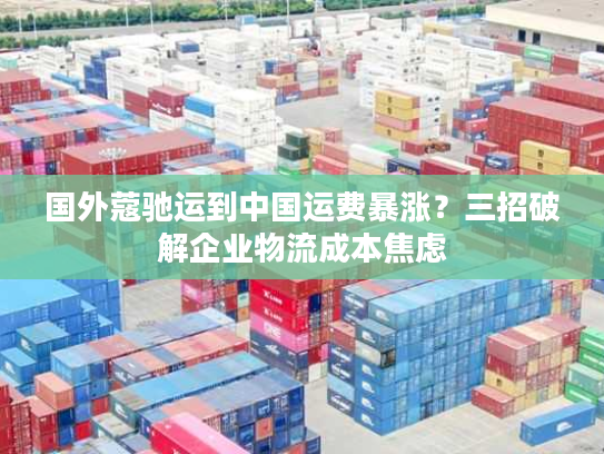 国外蔻驰运到中国运费暴涨？三招破解企业物流成本焦虑