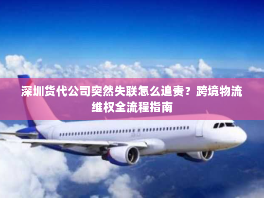 深圳货代公司突然失联怎么追责?跨境物流维权全流程指南 深圳货代公司突然失联怎么追责?跨境物流维权全流程指南