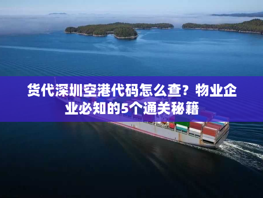 货代深圳空港代码怎么查？物业企业必知的5个通关秘籍