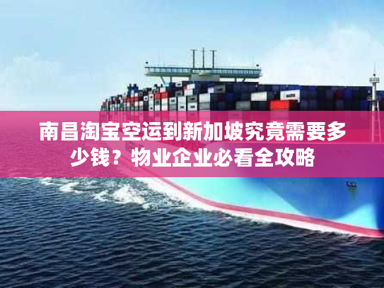 南昌淘宝空运到新加坡究竟需要多少钱？物业企业必看全攻略