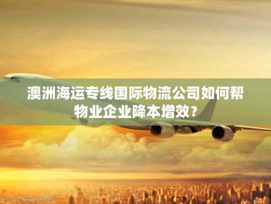 澳洲海运专线国际物流公司如何帮物业企业降本增效？