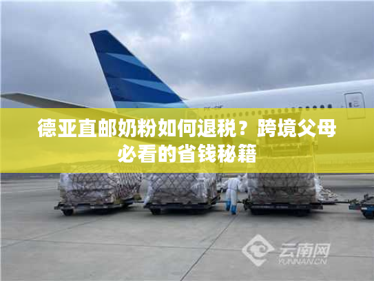 德亚直邮奶粉如何退税？跨境父母必看的省钱秘籍