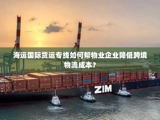 海运国际货运专线如何帮物业企业降低跨境物流成本？