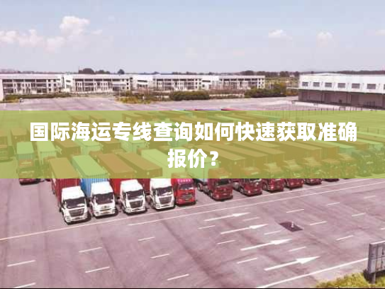 国际海运专线查询如何快速获取准确报价？