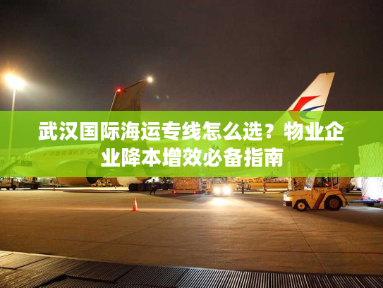 武汉国际海运专线怎么选？物业企业降本增效必备指南