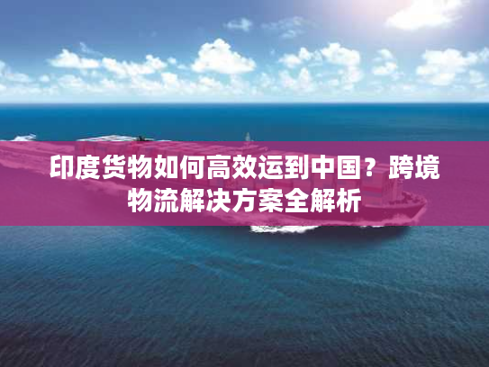 印度货物如何高效运到中国？跨境物流解决方案全解析