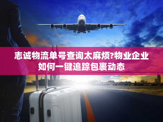 志诚物流单号查询太麻烦?物业企业如何一键追踪包裹动态