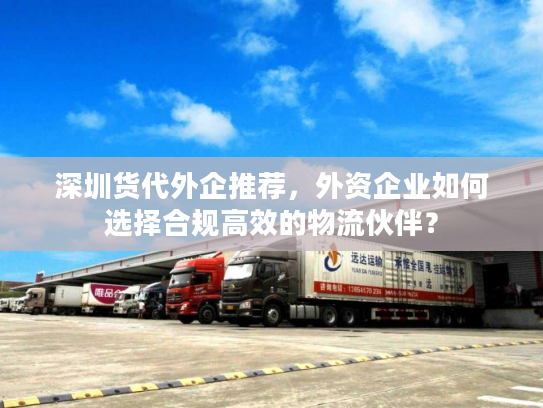 深圳货代外企推荐，外资企业如何选择合规高效的物流伙伴？