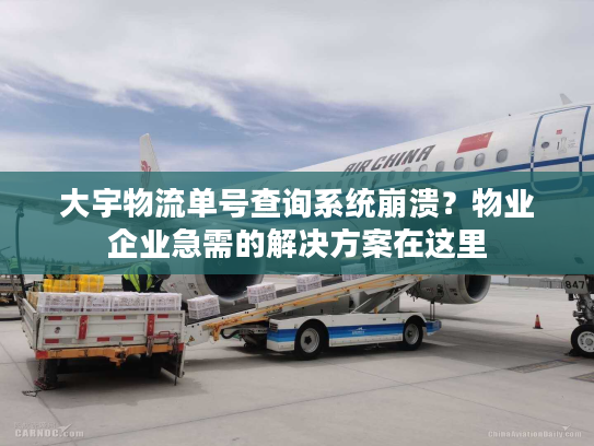 大宇物流单号查询系统崩溃？物业企业急需的解决方案在这里