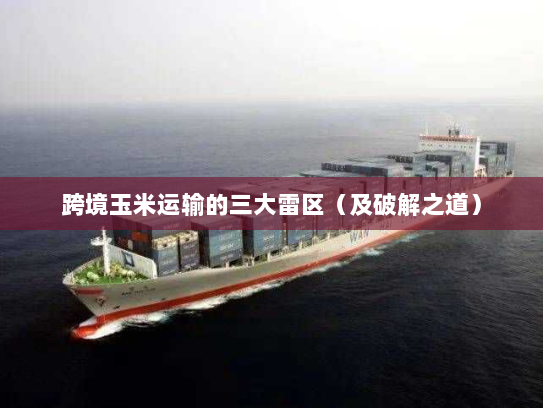 跨境玉米运输的三大雷区（及破解之道）