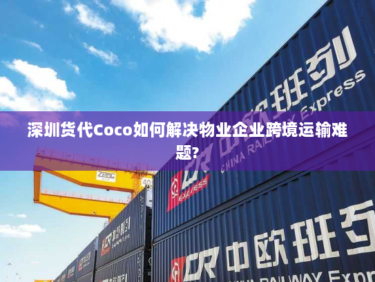 深圳货代Coco如何解决物业企业跨境运输难题?