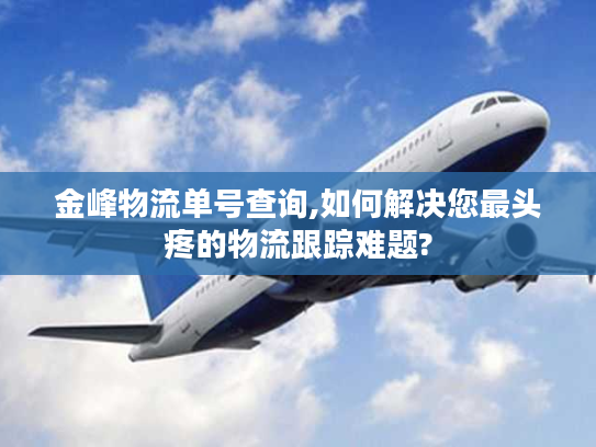 金峰物流单号查询,如何解决您最头疼的物流跟踪难题?