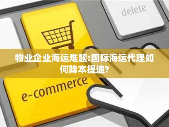 物业企业海运难题:国际海运代理如何降本提速?
