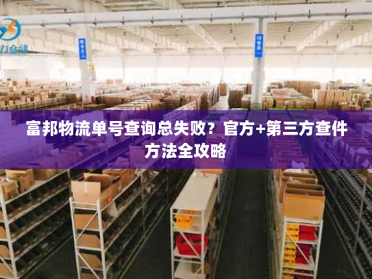 富邦物流单号查询总失败？官方+第三方查件方法全攻略