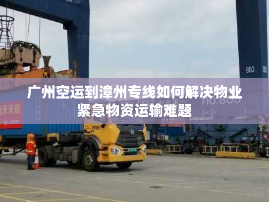 广州空运到漳州专线如何解决物业紧急物资运输难题