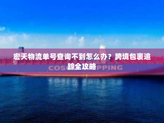 宏天物流单号查询不到怎么办?跨境包裹追踪全攻略 宏天物流单号查询不到怎么办?跨境包裹追踪全攻略
