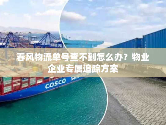 春风物流单号查不到怎么办？物业企业专属追踪方案