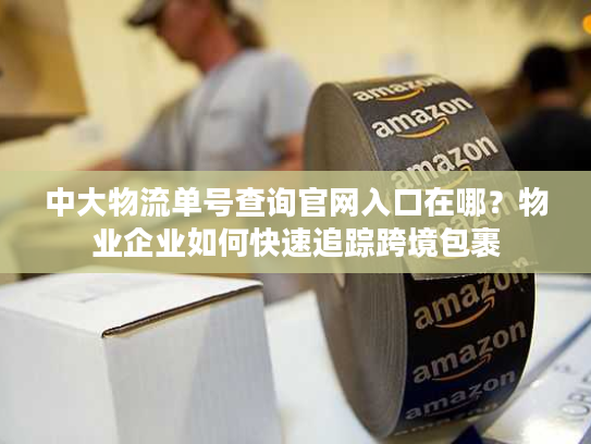 中大物流单号查询官网入口在哪？物业企业如何快速追踪跨境包裹