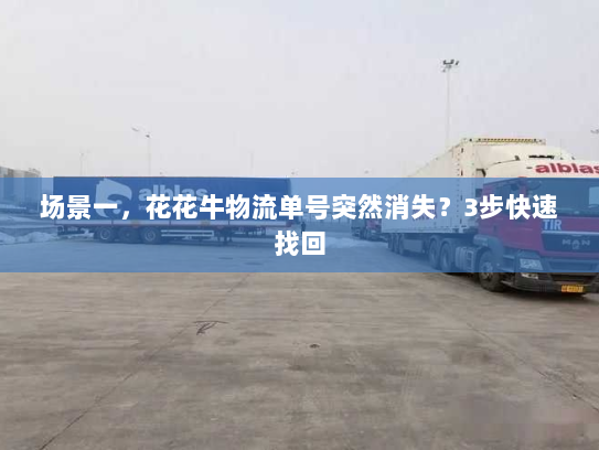 场景一,花花牛物流单号突然消失?3步快速找回 场景一,花花牛物流单号突然消失?3步快速找回