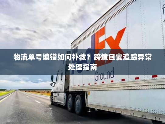 物流单号填错如何补救？跨境包裹追踪异常处理指南