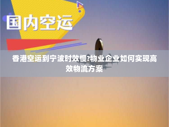 香港空运到宁波时效慢?物业企业如何实现高效物流方案 香港空运到宁波时效慢?物业企业如何实现高效物流方案