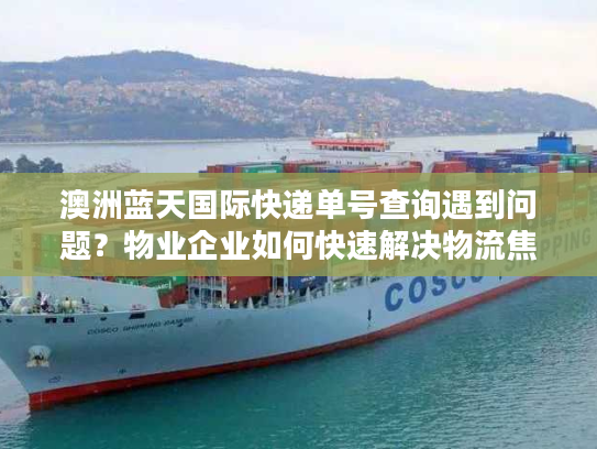 澳洲蓝天国际快递单号查询遇到问题？物业企业如何快速解决物流焦虑