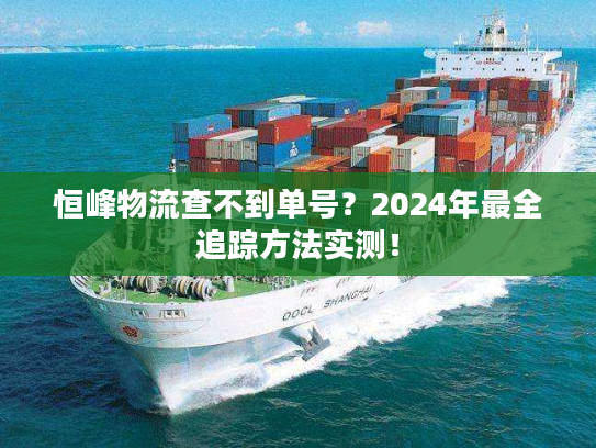 恒峰物流查不到单号？2024年最全追踪方法实测！