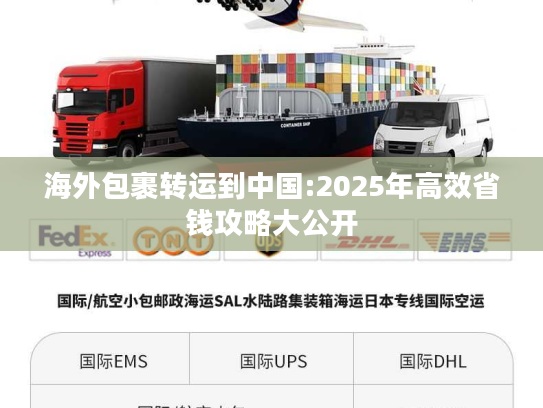 海外包裹转运到中国:2025年高效省钱攻略大公开 海外包裹转运到中国:2025年高效省钱攻略大公开
