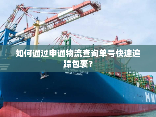 如何通过申通物流查询单号快速追踪包裹？
