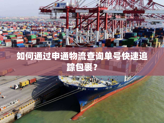 如何通过申通物流查询单号快速追踪包裹？