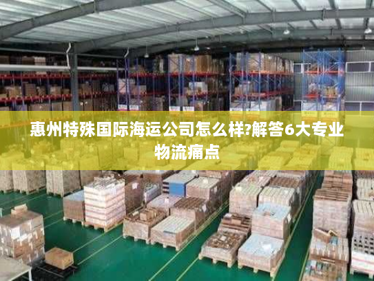 惠州特殊国际海运公司怎么样?解答6大专业物流痛点 惠州特殊国际海运公司怎么样?解答6大专业物流痛点
