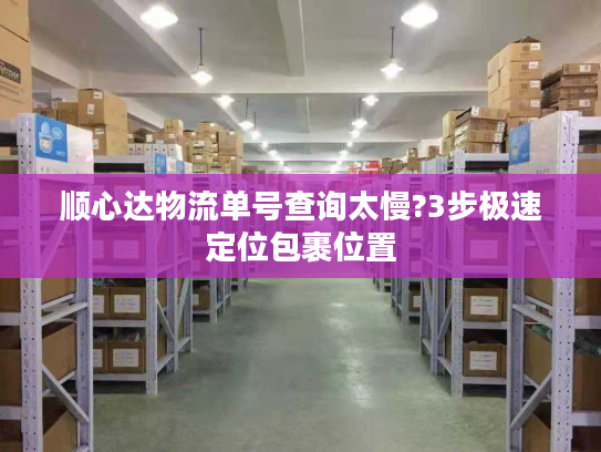 顺心达物流单号查询太慢?3步极速定位包裹位置