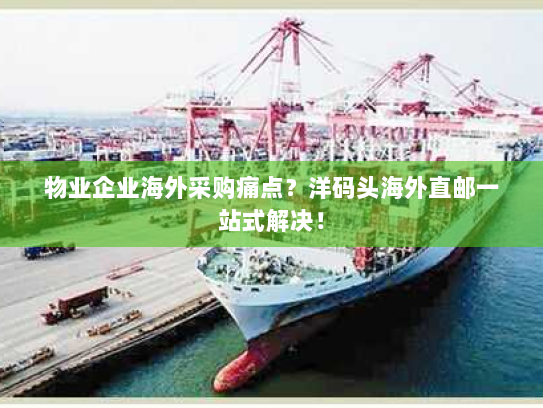 物业企业海外采购痛点？洋码头海外直邮一站式解决！