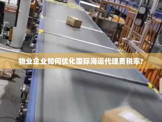 物业企业如何优化国际海运代理费税率? 物业企业如何优化国际海运代理费税率?