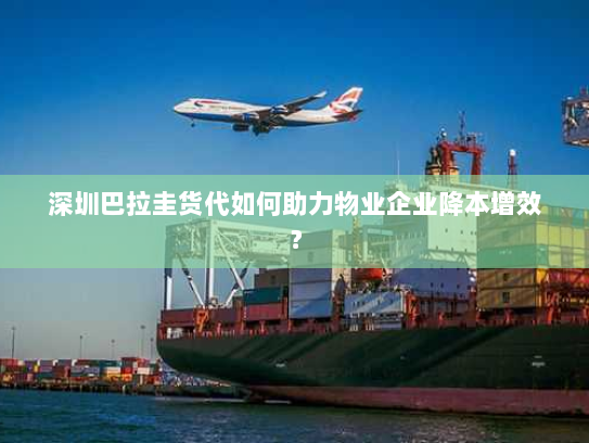 深圳巴拉圭货代如何助力物业企业降本增效？