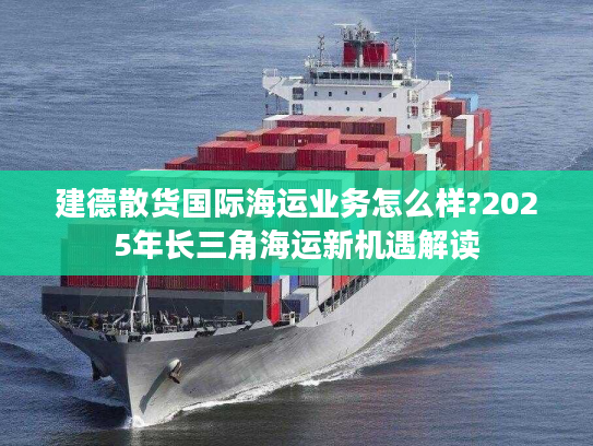 建德散货国际海运业务怎么样?2025年长三角海运新机遇解读