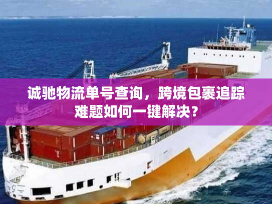 诚驰物流单号查询，跨境包裹追踪难题如何一键解决？