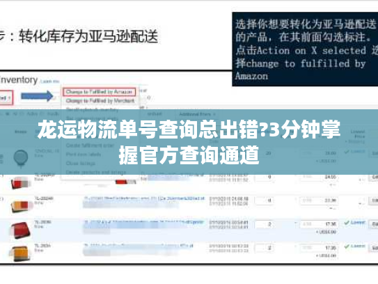 龙运物流单号查询总出错?3分钟掌握官方查询通道