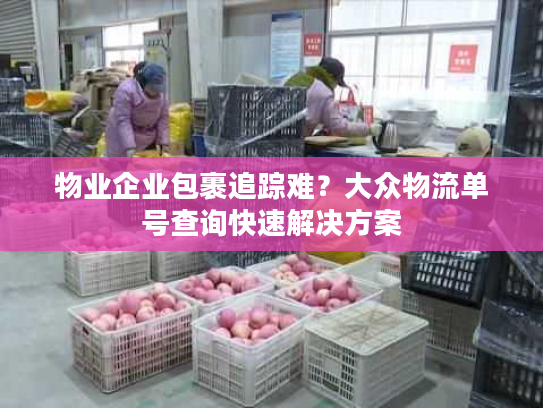物业企业包裹追踪难？大众物流单号查询快速解决方案