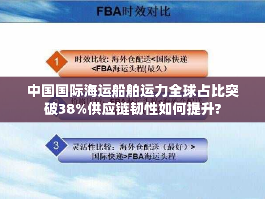 中国国际海运船舶运力全球占比突破38%供应链韧性如何提升?