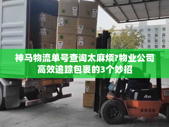 神马物流单号查询太麻烦?物业公司高效追踪包裹的3个妙招