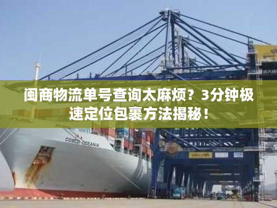 闽商物流单号查询太麻烦？3分钟极速定位包裹方法揭秘！