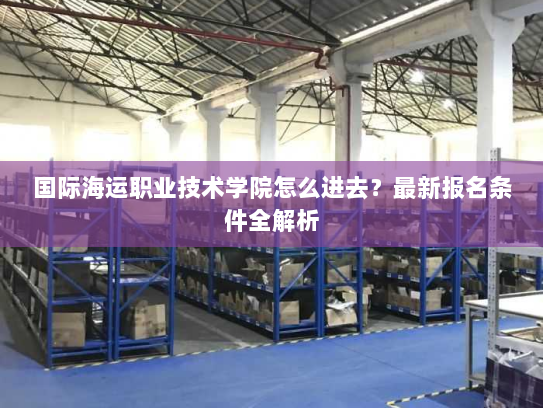 国际海运职业技术学院怎么进去？最新报名条件全解析