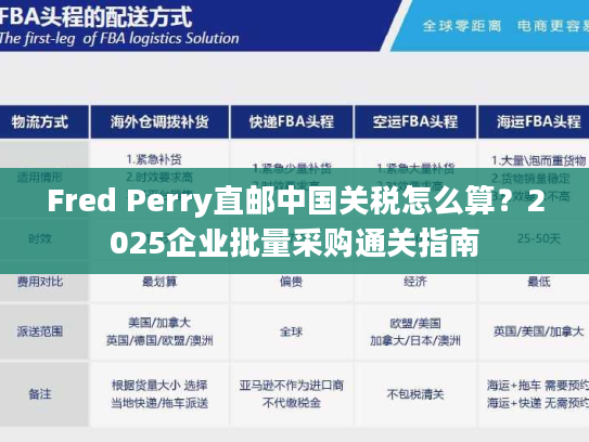 Fred Perry直邮中国关税怎么算？2025企业批量采购通关指南