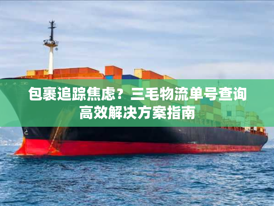 包裹追踪焦虑?三毛物流单号查询高效解决方案指南 包裹追踪焦虑?三毛物流单号查询高效解决方案指南