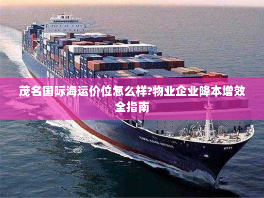 茂名国际海运价位怎么样?物业企业降本增效全指南 茂名国际海运价位怎么样?物业企业降本增效全指南