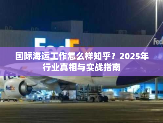 国际海运工作怎么样知乎？2025年行业真相与实战指南